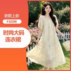批发背带裙女夏季2026新款宽松显瘦 胖MM中长款<b class='q'>休闲</b> 大码孕妇裙