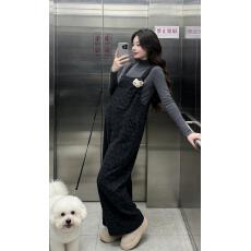 孕妇装背带裤2026秋冬新款女阔腿裤直筒裤宽松百搭时尚潮流休闲