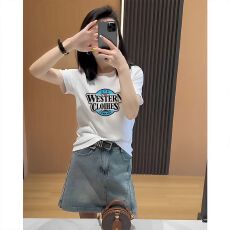 气质短袖t恤女夏季2026新款韩版宽松爆款印花简约百搭时尚上衣潮