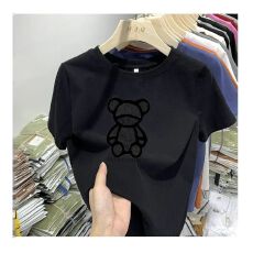批发<b class='q'>纯棉</b>短袖t恤男圆领宽松2026新款夏季女士印花 百搭短袖圆领<b class='q'>打底衫</b>