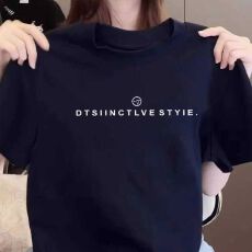 批发大码纯棉正肩短袖t恤女时尚百搭灰色加厚款打底衫上衣<b class='q'>春</b>夏秋冬季