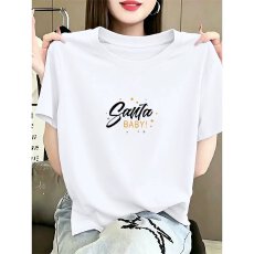 批发纯棉T短袖女士t恤夏季正肩大码胖mm中年<b class='q'>妈妈</b>装宽松显瘦遮肚上<b class='q'>衣服</b>
