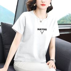 批发妈妈纯棉短袖T恤女2026新款夏装减龄<b class='q'>中老年</b>宽松时尚印花半袖上衣