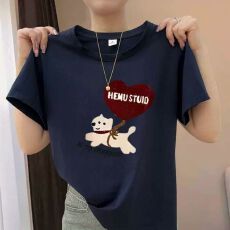 批发正肩圆领2026夏季纯棉短袖<b class='q'>t</b>恤女气质洋气独特别致百搭基础款上衣
