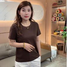 批发纯棉T短袖女士t恤宽松百搭夏季2026大码胖MM中年<b class='q'>妈妈</b>装洋气上<b class='q'>衣服</b>