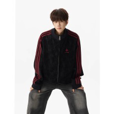 批发45%PU55%涤纶荔枝纹pu<b class='q'>皮衣</b>外套<b class='q'>男</b>女秋复古潮牌防风机能运动立领