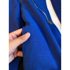 美式克莱因蓝龙鳞纹开衫卫衣男款秋季cleanfit立领棒球服夹克外套