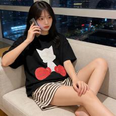 批发秋雅莉-夏季睡衣女爆款家居服-黑阿童<b class='q'>木</b>棕条裤双短 15.5元