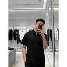 批发短<b class='q'>袖</b>polo衫男款夏季白色麦穗纹肌理感t恤翻领透气<b class='q'>半截</b><b class='q'>袖</b>