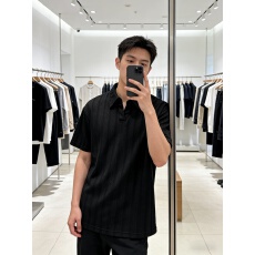 批发短<b class='q'>袖</b>polo衫男款夏季白色麦穗纹肌理感t恤翻领透气<b class='q'>半截</b><b class='q'>袖</b>