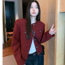 批发小香风外套女春秋款2026新款复古休闲短款小众气质韩系名媛上衣潮