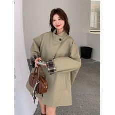 批发高级感风衣外套女款2026新款秋季巨好看短款小个子英伦风穿搭大衣