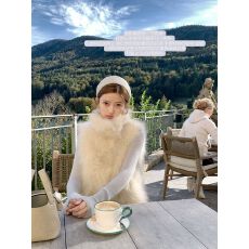 批发2026秋冬季高级感奢贵仿山羊绒毛毛环保皮草马甲女<b class='q'>短</b>款毛茸茸外套