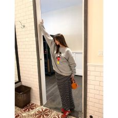批发titi小姐针织半身裙秋<b class='q'>冬</b>款女2026年新款中长款条纹羊毛小个子裙子
