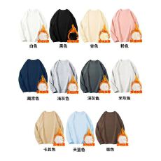 实拍!  加绒纯棉华棉银狐绒400克卫衣M-2XL#  P24 支持开票
