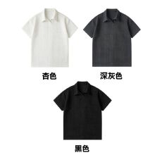 批发实拍!    麦穗条350克polo领t恤M-3XL #  特P20 支持开票