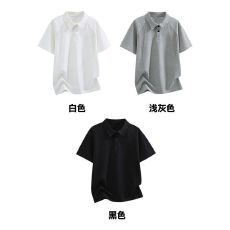 批发实拍!   260克华棉T恤短袖POLO衫M-3XL #  特P19 支持开票