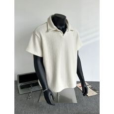 批发实拍!   麦穗条350克polo领t恤M-3XL #  特P20 支持开票