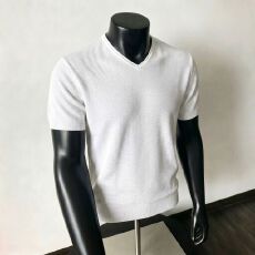 实拍！高级轻熟老钱风夏季针织衣衫凉感短袖M-3XL  P32