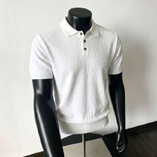 实拍！高级轻熟老钱风夏季针织衣衫凉感短袖M-3XL  P38