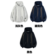 批发360克纯棉华棉复合仿棉 辑明线<b class='q'>卫衣</b>（支持开票） M-3XL