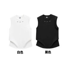 批发(220克纯棉曼巴棉) 金属设计感背心  M-3XL （支持开票）