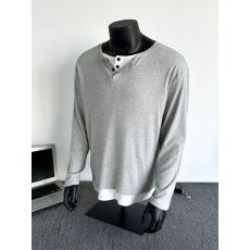 批发 （2*2莫代尔 ） 假两件长袖T恤 M-3XL （支持开票）