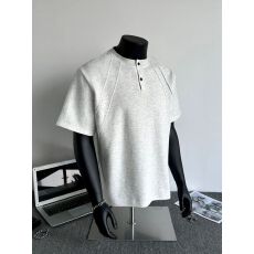 批发 M-3XL(260克华棉) polo领解构拼接T恤（支持开票）