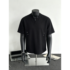 批发 # 260克 华棉 铆钉设计解构V领T恤  M-3XL （支持开票）