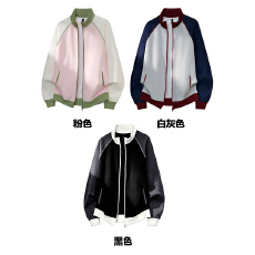 M-3XL 420克酷丝绵华夫格复仿棉 立领开衫外套