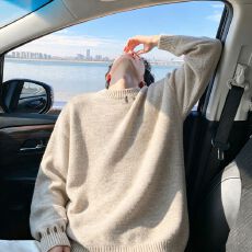 批发实拍! 高级轻熟老钱风慵懒风休闲毛线针织毛衣 M-3XL#  P45