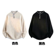 批发实拍! 高级轻熟老钱风美式小众设计感慵懒毛衣 M-3XL#  P48
