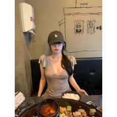 批发韩式40支天丝羊<b class='q'>绒</b>棉+同款花边性感辣妹修身显瘦百搭气质上衣