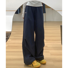 批发美式复古休闲工装裤女夏季新款小个子宽松显瘦<b class='q'>百搭</b>运动裤
