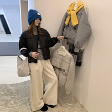批发实拍简约时尚羽<b class='q'>绒</b>棉服女冬季韩里韩气新款棉衣小众独特超好看外套