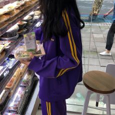 批发运动套装女<b class='q'>春</b>秋季新款韩版学生宽松外套+长裤时尚休闲两件套