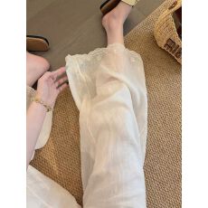 批发原版面料+长内里特<b class='q'>大码</b>300斤蕾丝花边阔腿裤女宽松休闲裤