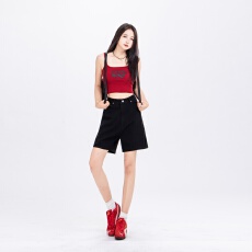批发大码<b class='q'>女</b>装2026夏季轻奢设计感直筒<b class='q'>牛仔</b><b class='q'>短裤</b>胖mm宽松显瘦阔腿五分裤