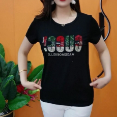 批发<b class='q'>夏季</b>款时尚百搭潮流高档T恤女短袖大码<b class='q'>妈妈装</b>中老年T恤女