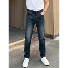 批发欧美跨境男士<b class='q'>牛仔裤</b>潮牌高街休闲修身气质做旧<b class='q'>时尚</b>潮流小直筒长裤