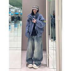 批发加厚日式洗水布立领工装短款<b class='q'>外套</b>男女街头痞帅百搭工装<b class='q'>外套</b>