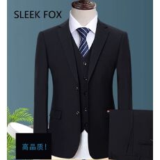 M-8XL大码西装外套学院风黑色西服外套男生痞帅学生制服商务通勤