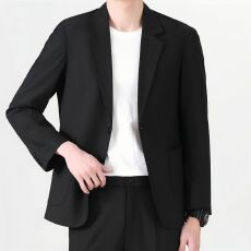 批发大板型加内里-M-5XL大码简约职业西装外套男士商务通勤穿搭<b class='q'>西服</b>