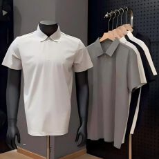 批发S-4XL韩系男大码显瘦痞帅短袖2026夏季新款透气舒适纯色POLO衫潮