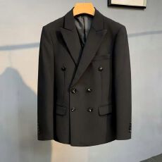 批发高奢双排4扣-S-5XL大码西服新郎结婚高级感<b class='q'>商务</b>通勤正装西装外套