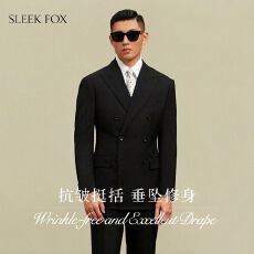 批发高奢双排4扣-大码S-5XL<b class='q'>男士</b>商务正<b class='q'>装</b>西服订婚西<b class='q'>装</b>外套高级感礼服