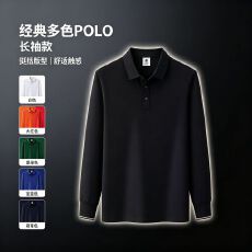 批发S-4XL大码胖绅士长袖POLO衫男<b class='q'>休闲</b>简约宽松通勤工作上衣翻领T恤