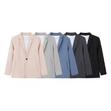 批发S-4XL-英伦风小西服男士<b class='q'>休闲</b><b class='q'>商务</b>轻奢西装外套韩版痞帅宽松大码