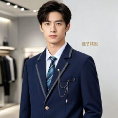 批发M-4XL高端韩版西装男校园DK西服外套毕业制服班服休闲男士大码