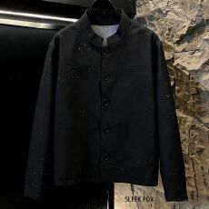 批发S-5XL显瘦氛围感西装外套男大码显瘦百搭男装夹克秋<b class='q'>冬</b>满天星外套